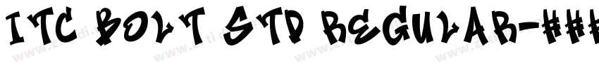 ITC Bolt Std Regular字体转换 ITC Bolt Std Regular字体转换